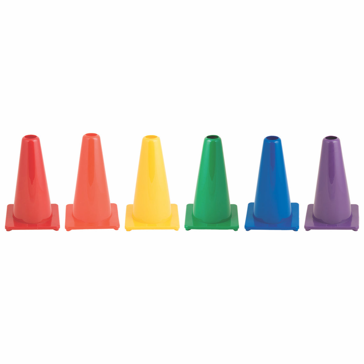 Champion Sports 9"H High-Visibility Flexible Vinyl Cone