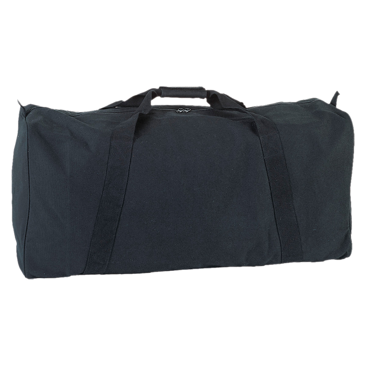 Champion Sports Zippered Canvas Duffel Bag - Black - 34"L x 12"W x 15"H