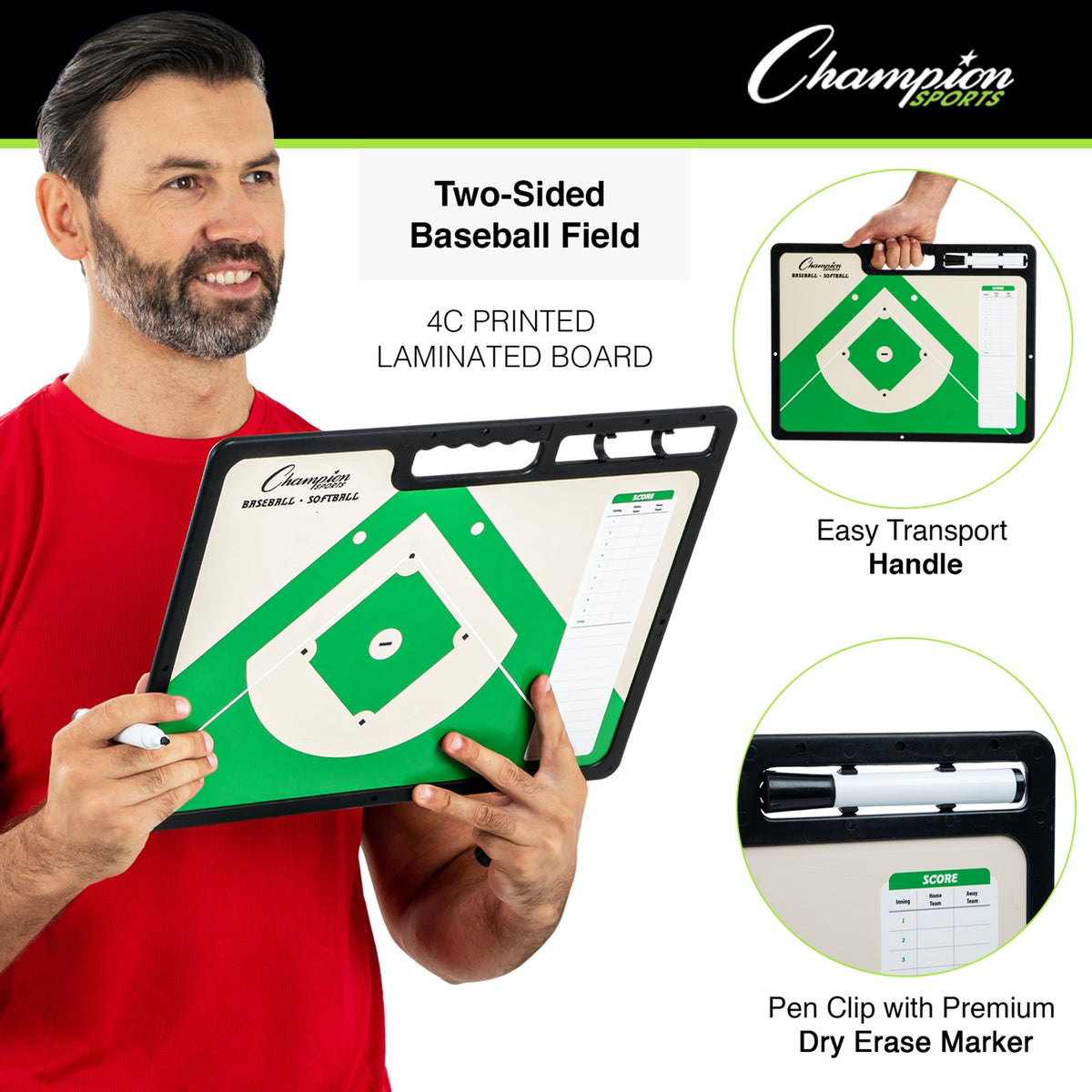Champion Sports Extra-Large Coaches Board