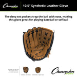 Champion Sports CBG500 10.5" Synthetic Leather Fielder's Glove - Right-Hand Throw