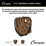 Champion Sports CBG600 11.5" Synthetic Leather Fielder's Glove - Left-Hand Throw