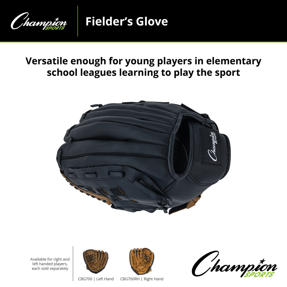 Champion Sports CBG700 11.5" Synthetic Leather Fielder's Glove