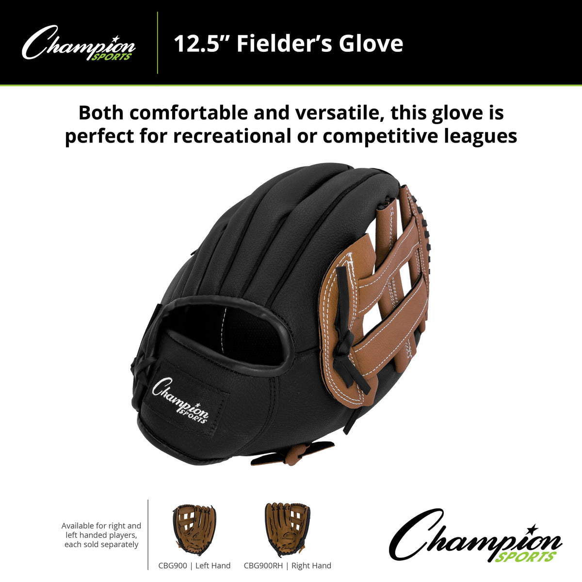 Champion Sports CBG900 12.5" Synthetic Leather Fielder's Glove
