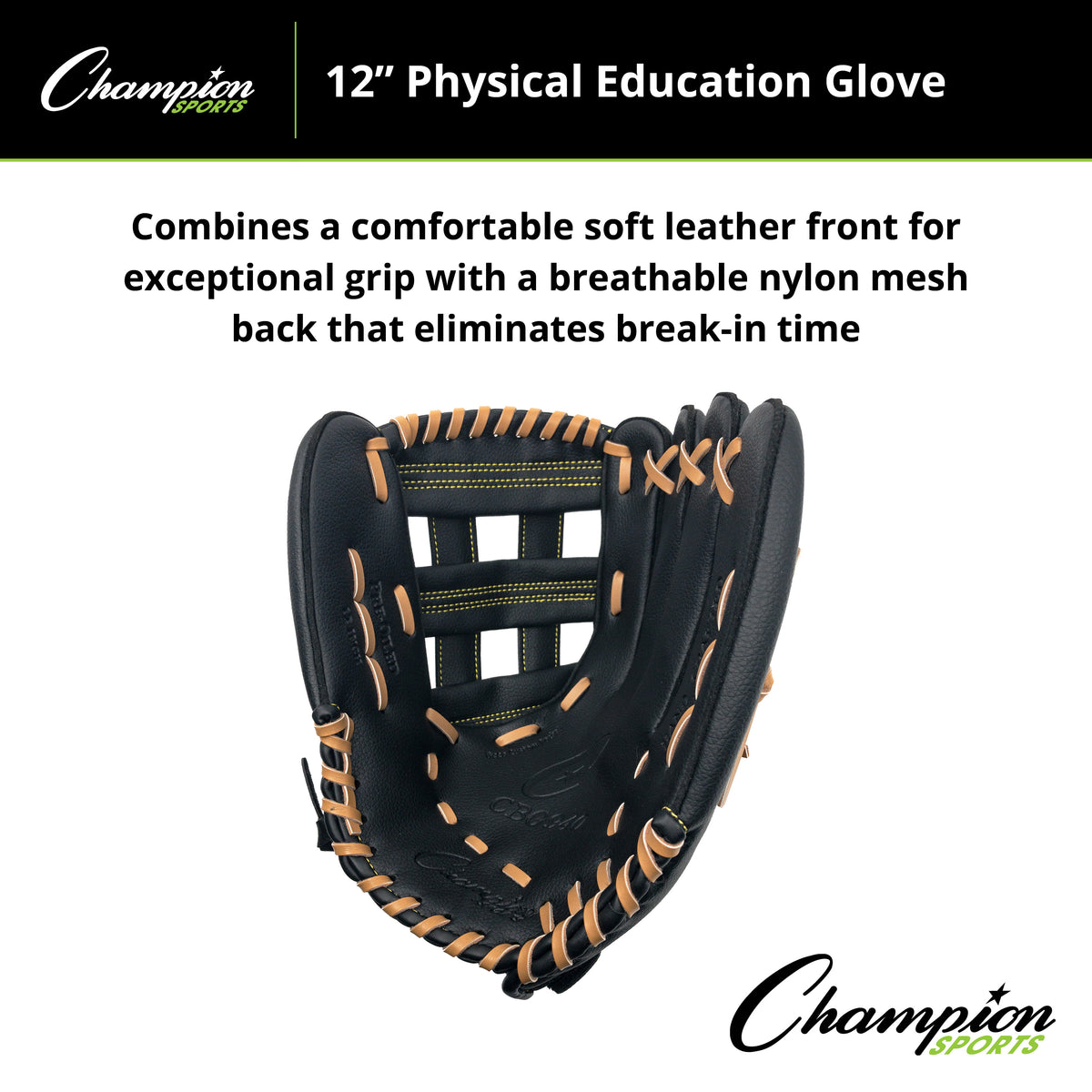 Champion Sports CBG940 12" Physical Education Fielder's Glove