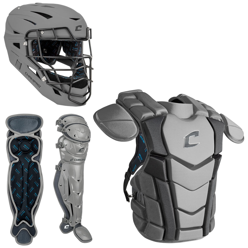 Champro Optimus Champion Plus Catcher's Kit - Light Grey