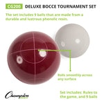 Champion Sports Tournament Series Bocce Set