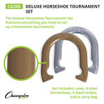 Champion Sports Tournament Series Horseshoe Set