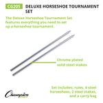 Champion Sports Tournament Series Horseshoe Set