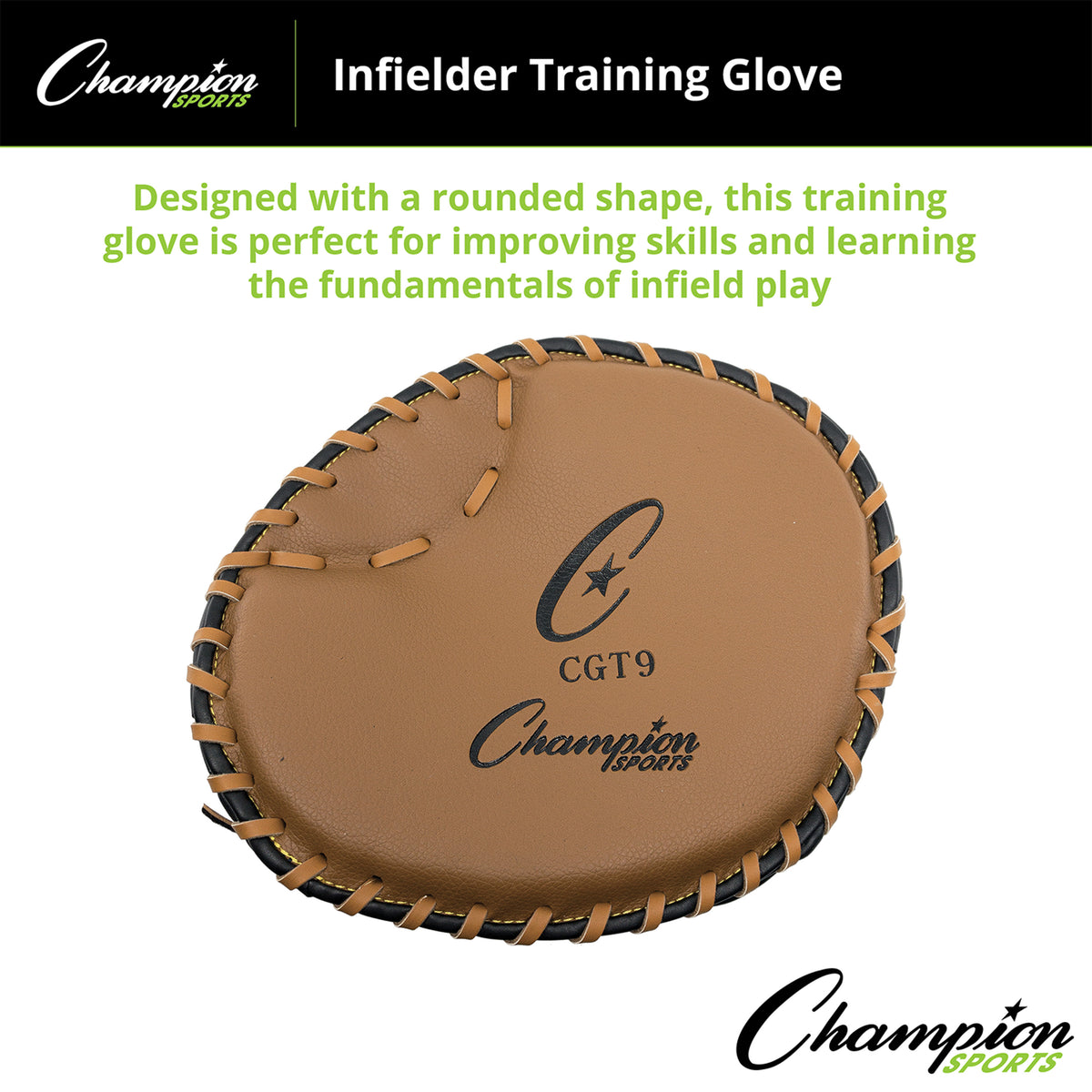 Champion Sports Infielder Training Mitt - Right-Hand Throw