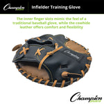 Champion Sports Infielder Training Mitt - Right-Hand Throw