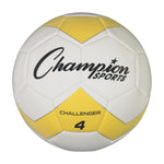 Champion Sports Challenger Soccer Ball - Size 4 - Yellow