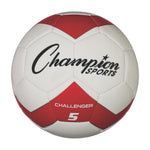 Champion Sports Challenger Soccer Ball - Size 5 - Red