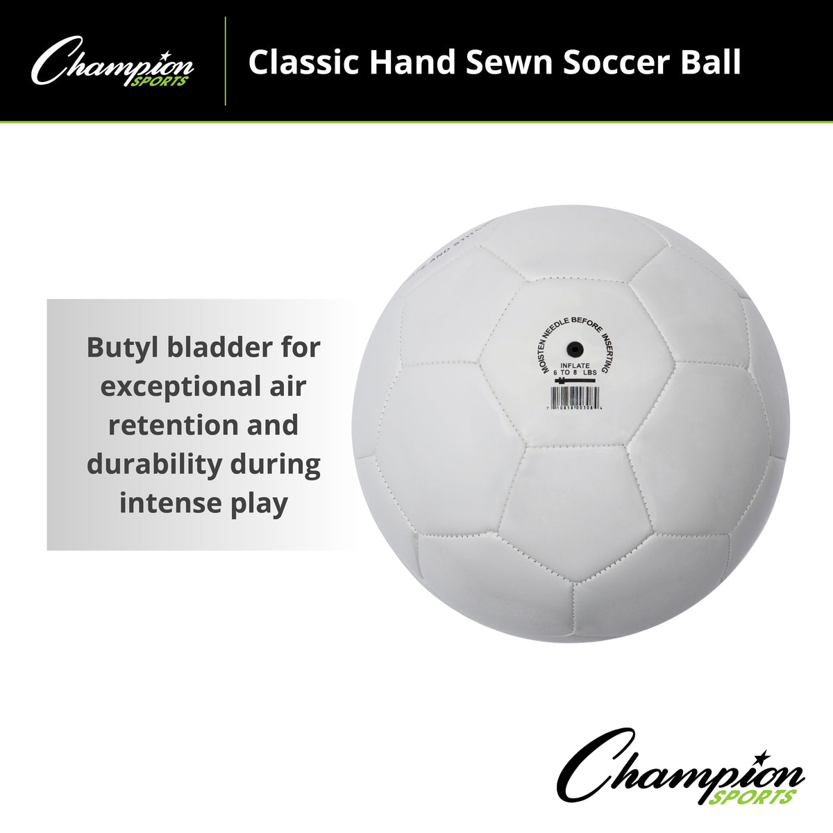 Champion Sports Classic Soccer Ball - Size 5