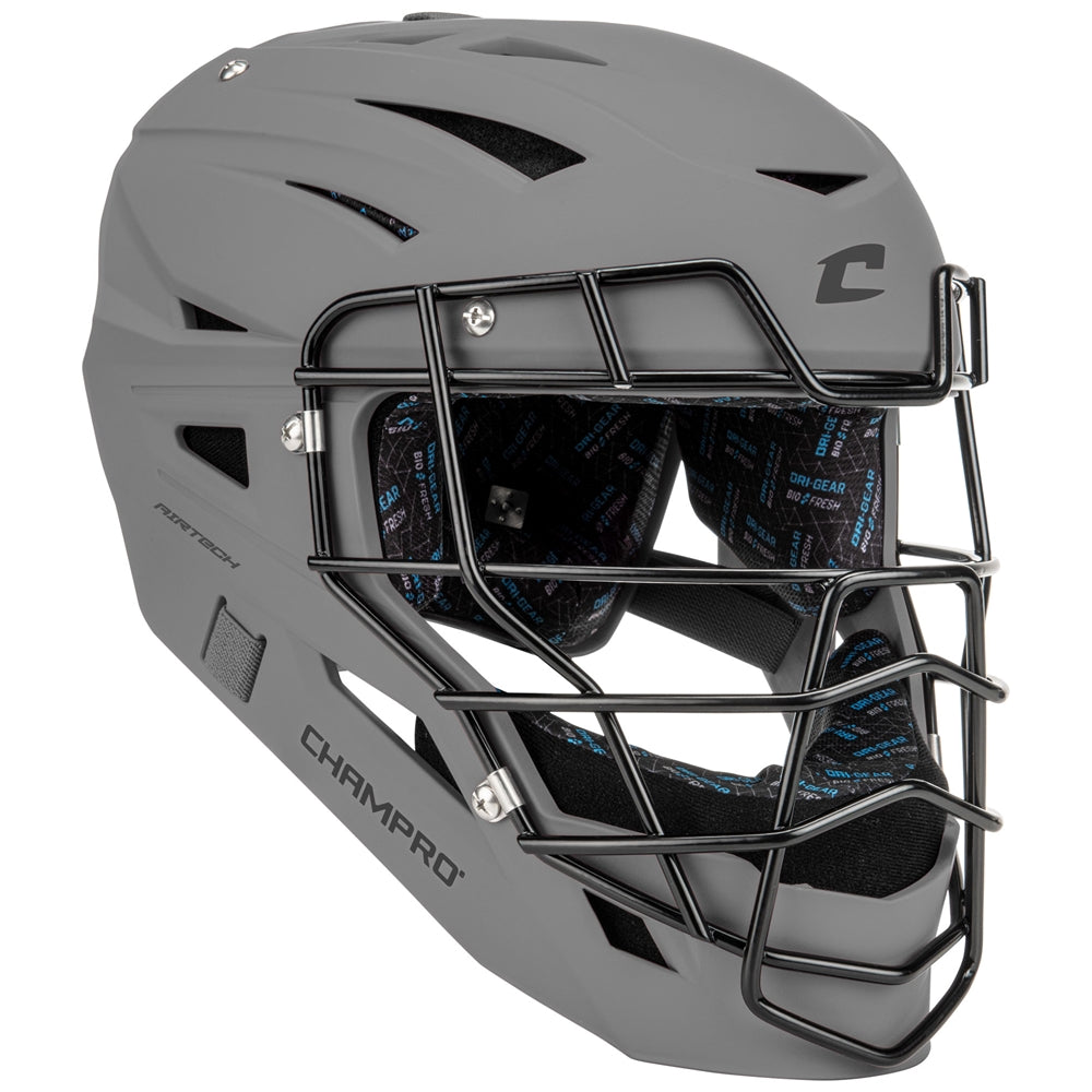 Champro HXBoss Matte Catcher's Headgear - Grey