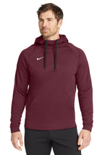 Nike Therma-FIT Pullover Fleece Hoodie - Team Dark Maroon