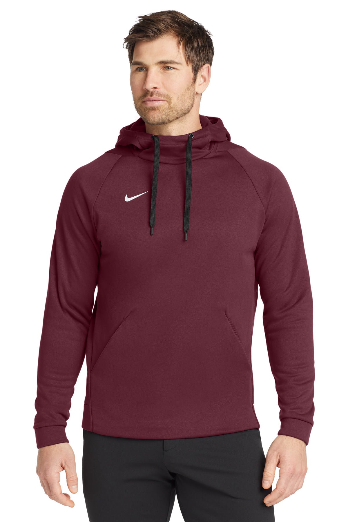 Nike Therma-FIT Pullover Fleece Hoodie - Team Dark Maroon