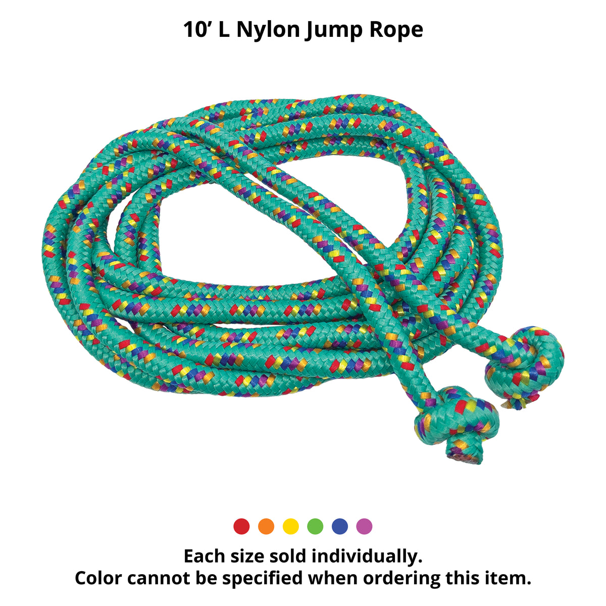 Champion Sports Nylon Braided Jump Rope - 10'