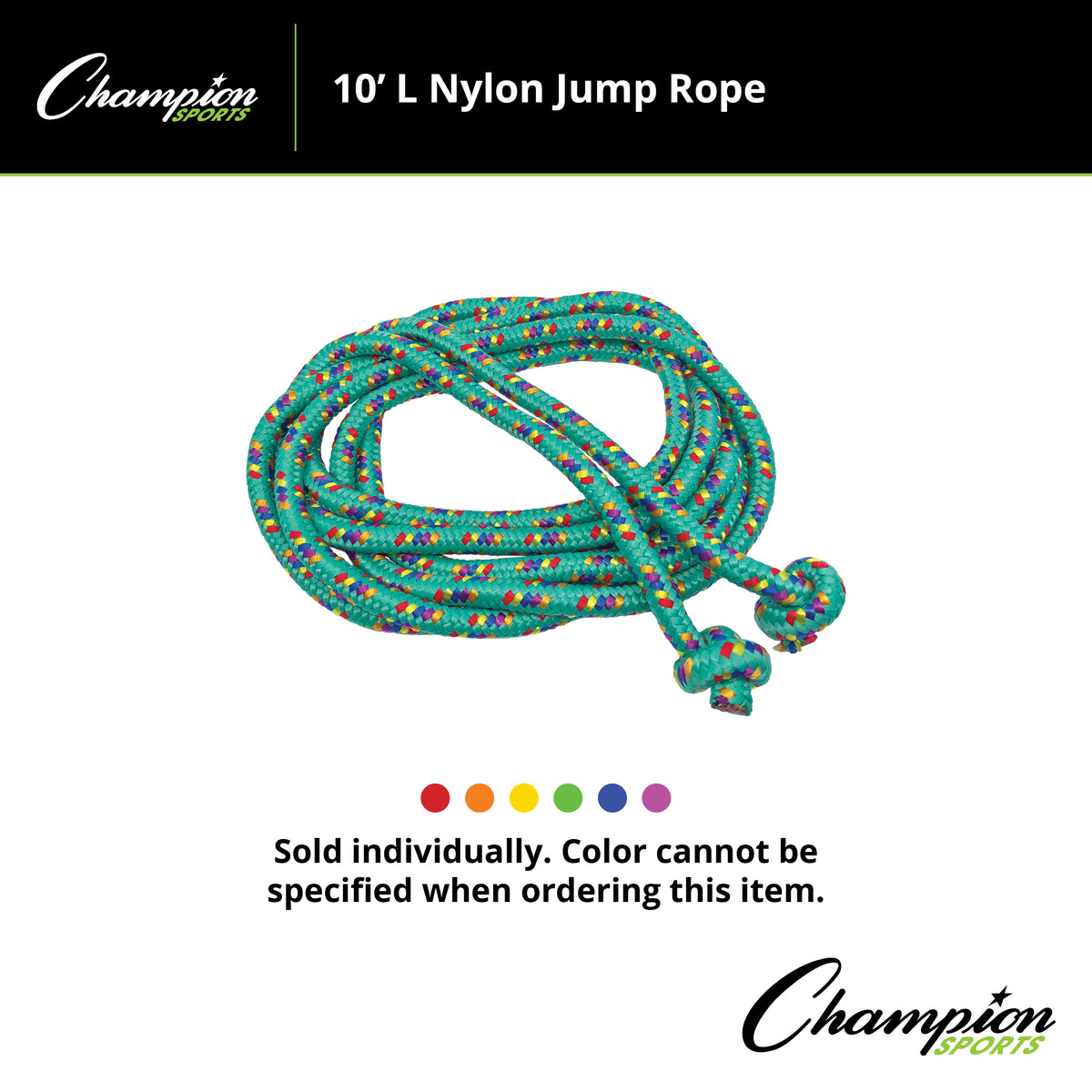 Champion Sports Nylon Braided Jump Rope