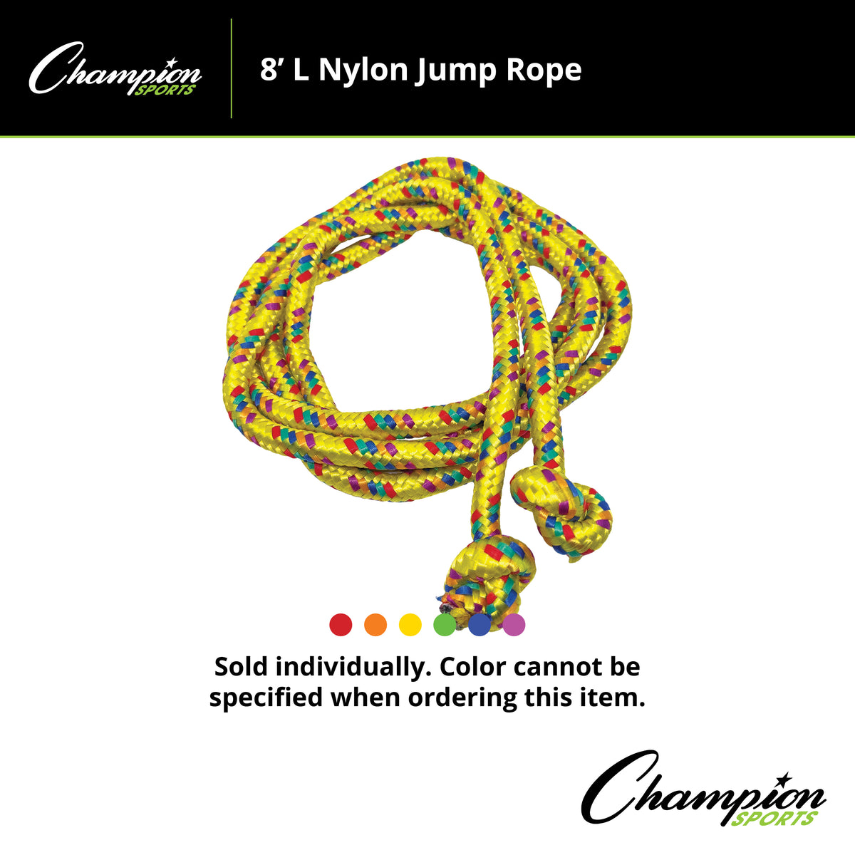 Champion Sports Nylon Braided Jump Rope