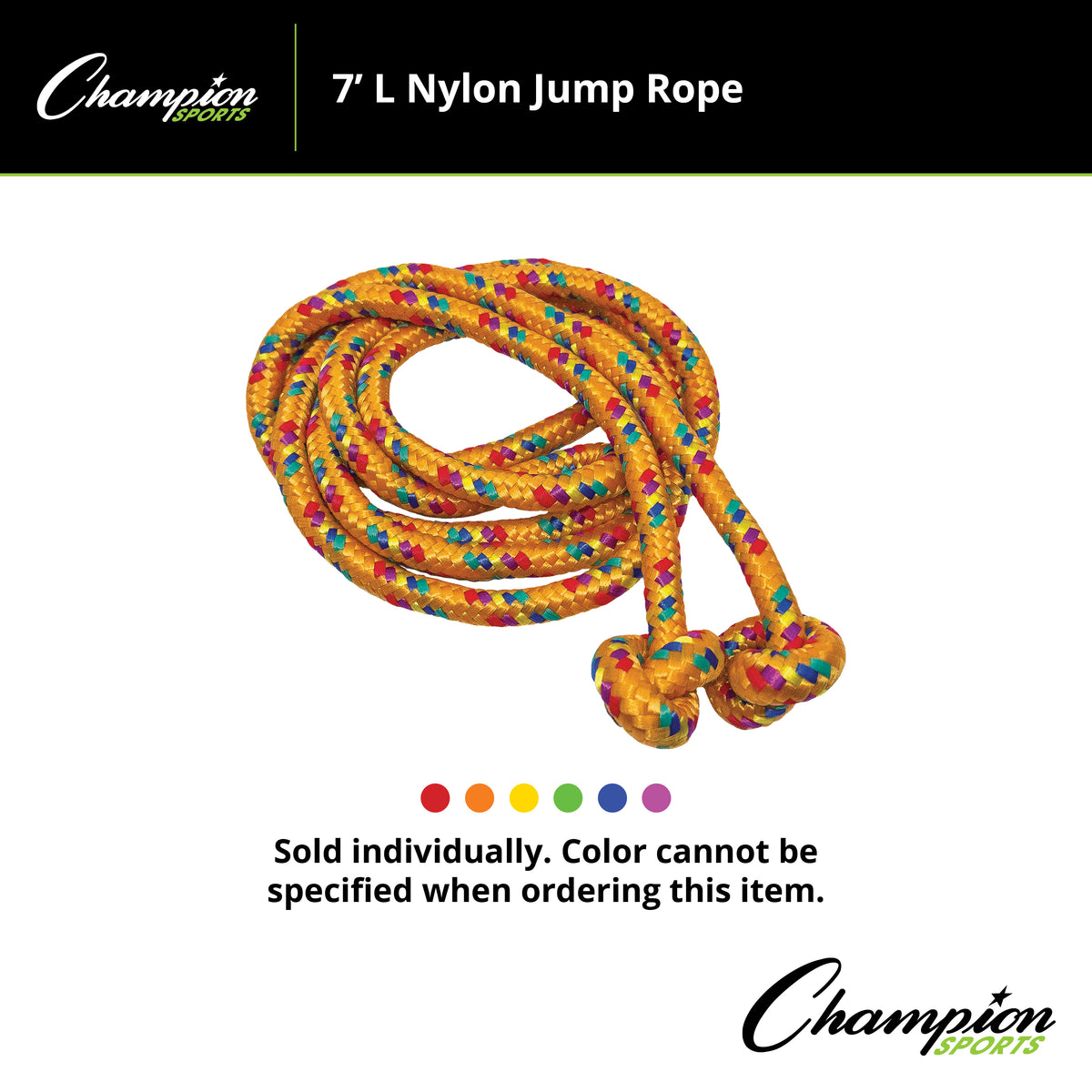 Champion Sports Nylon Braided Jump Rope