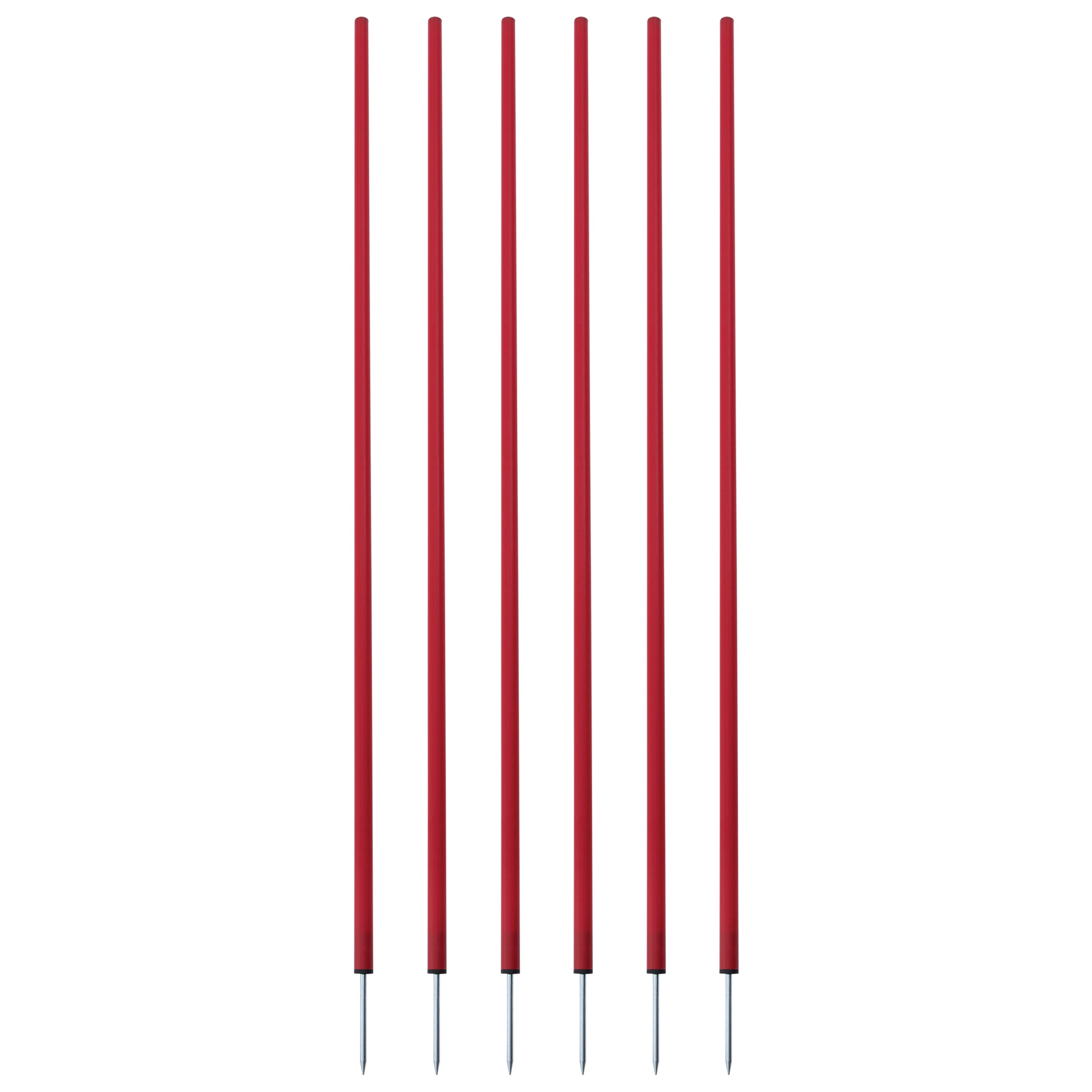 Champion Sports Coaching Sticks - Set of 6, Yellow