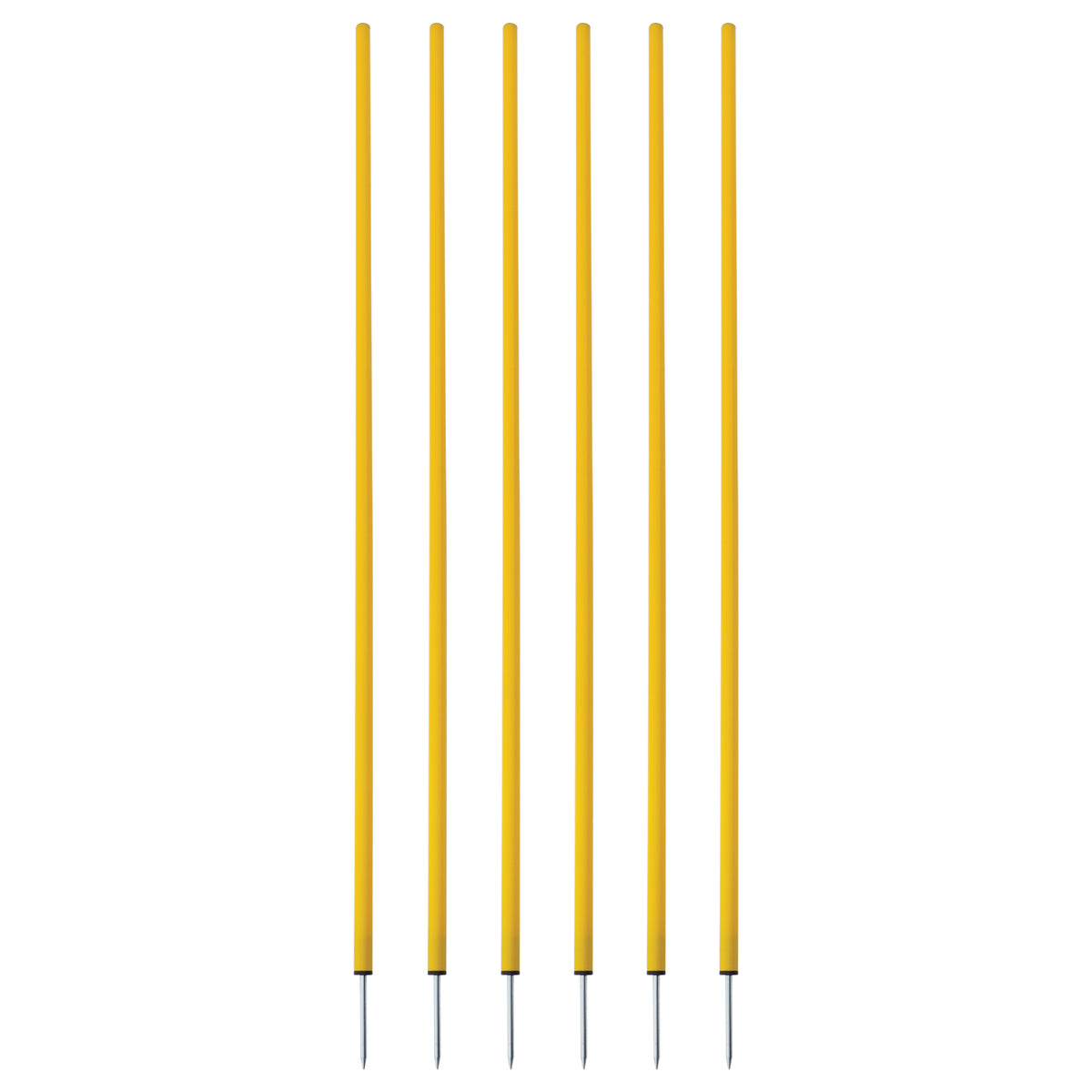 Champion Sports Coaching Sticks - Set of 6, Yellow