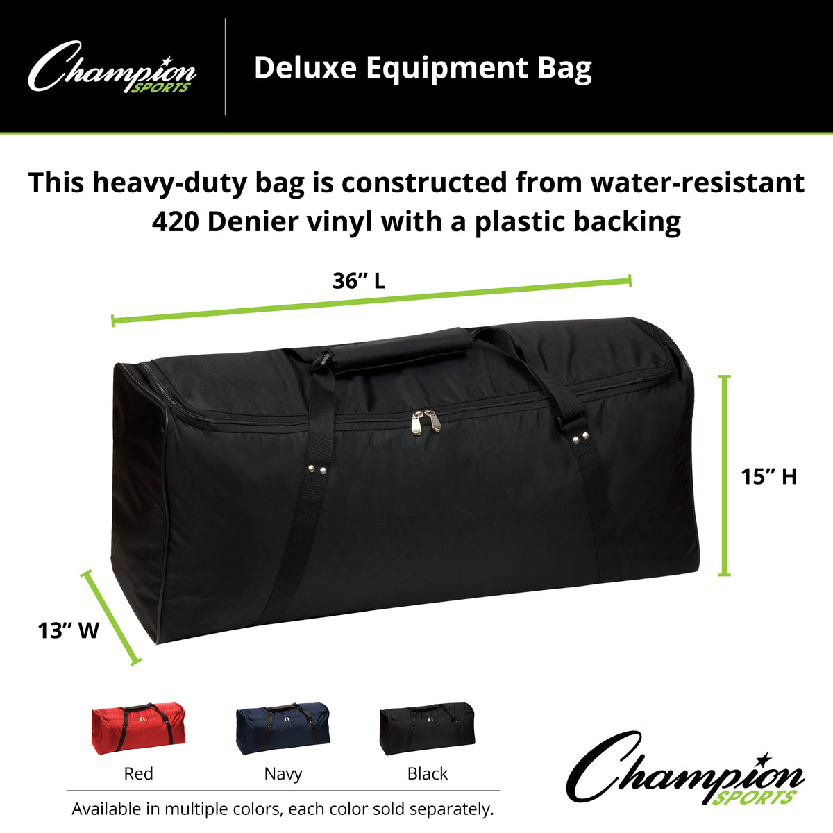Champion Sports Deluxe Equipment Bag
