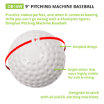 Champion Sports Dimpled Pitching Machine Baseballs - Dozen