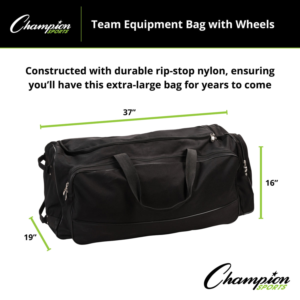 Champion Sports Wheeled Team Equipment Bag