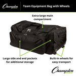 Champion Sports Wheeled Team Equipment Bag