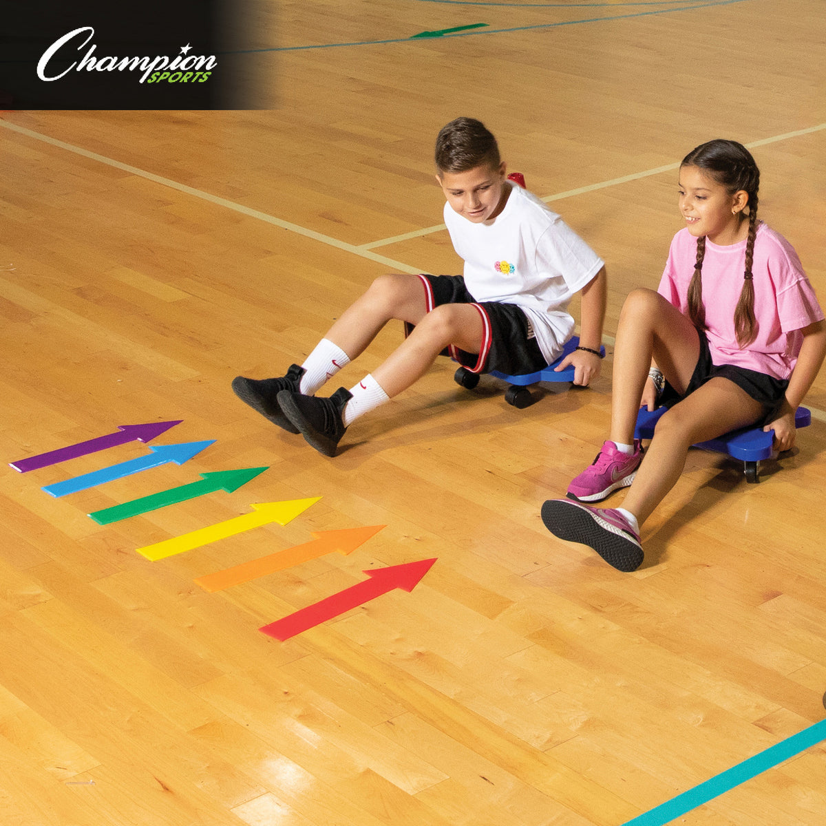 Champion Sports Poly Arrow Marker Set - Set of 12