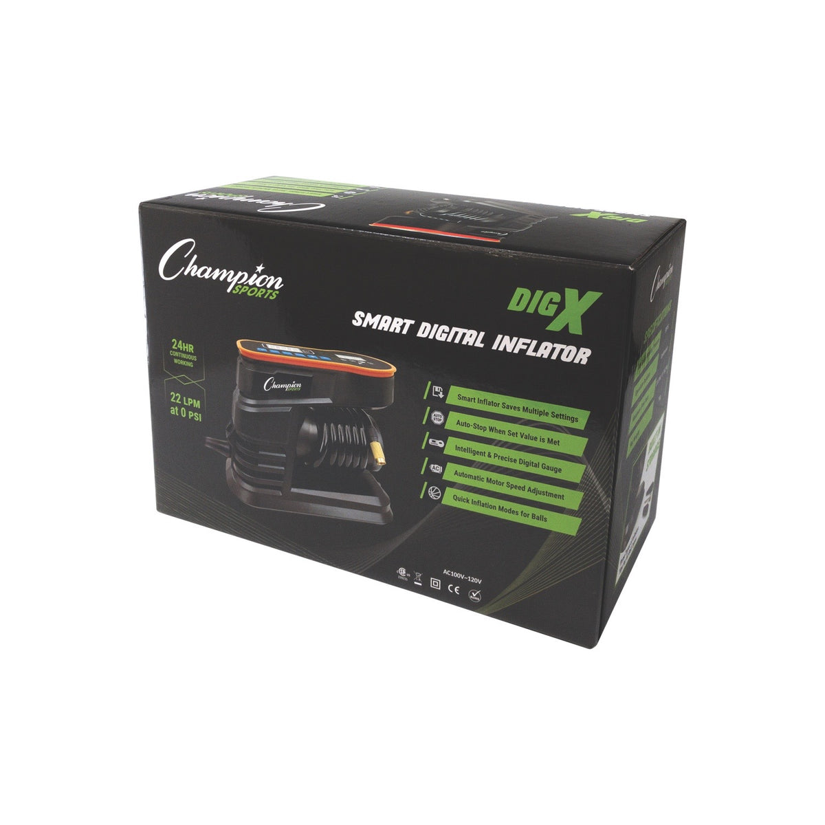 Champion Sports Smart Digital Inflator Pump