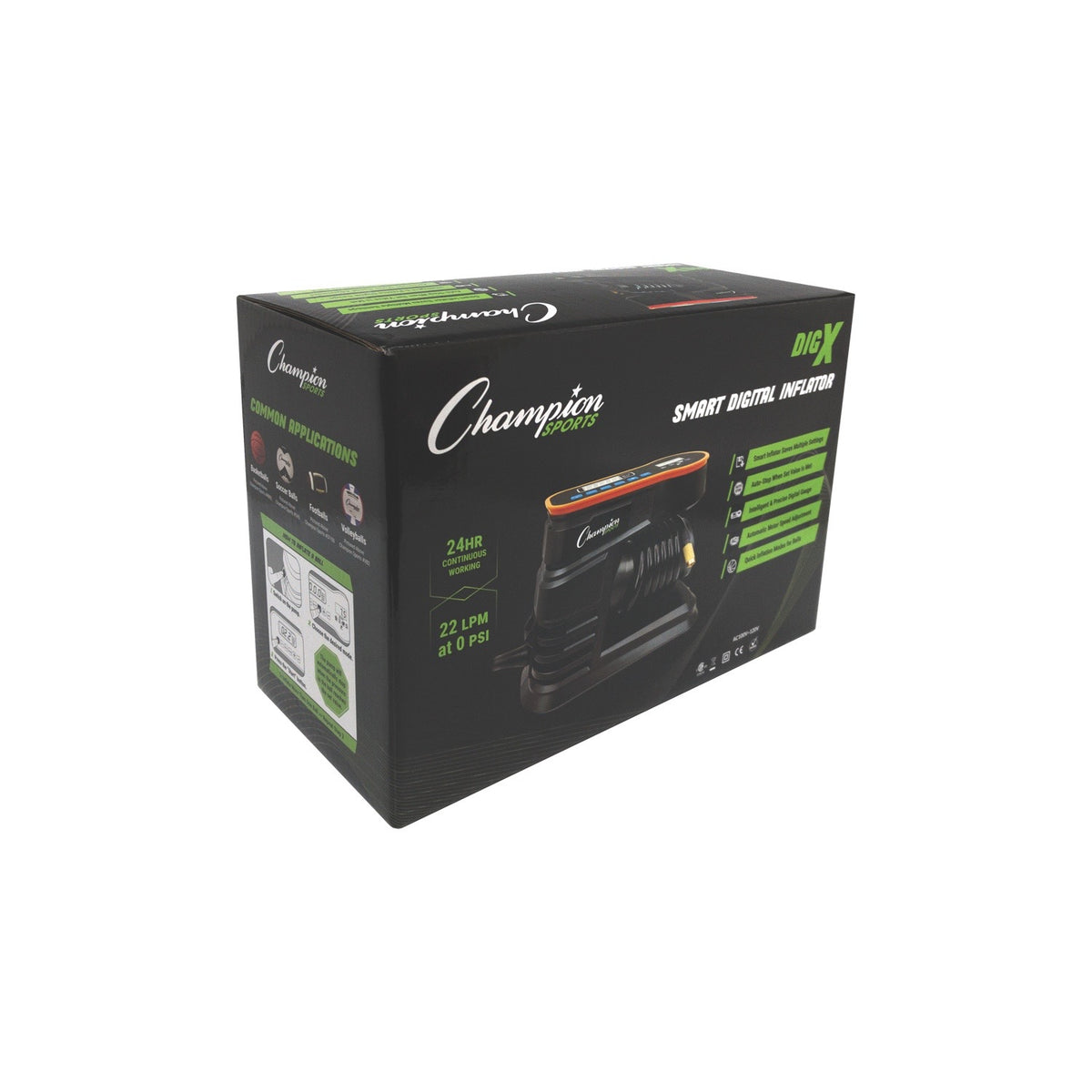 Champion Sports Smart Digital Inflator Pump