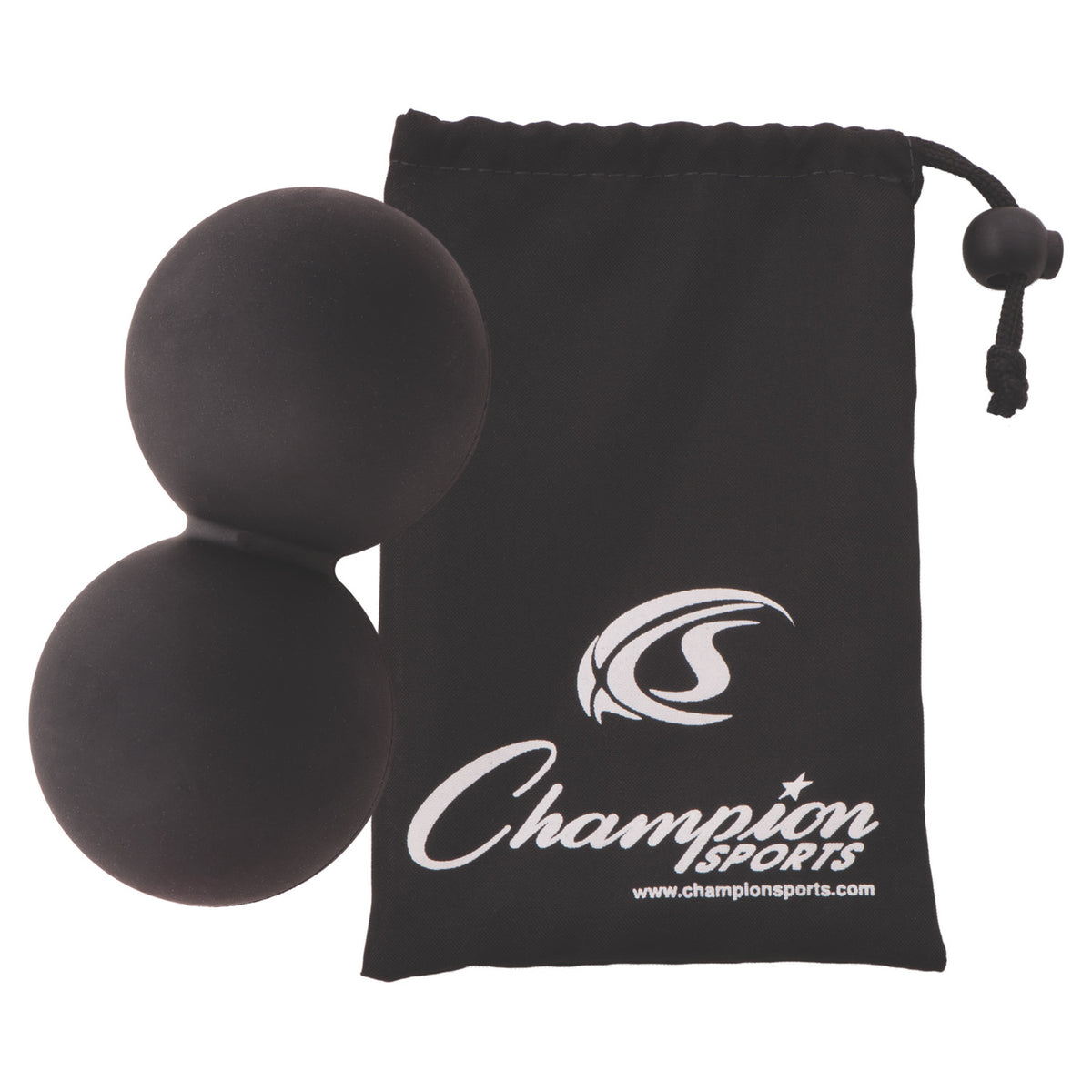 Champion Sports Peanut Massage Ball with Bag
