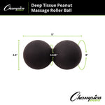 Champion Sports Peanut Massage Ball with Bag