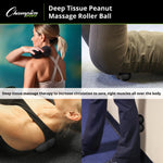 Champion Sports Peanut Massage Ball with Bag