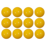 Champion Sports Dimpled Pitching Machine Softballs - Dozen - 12" / Yellow