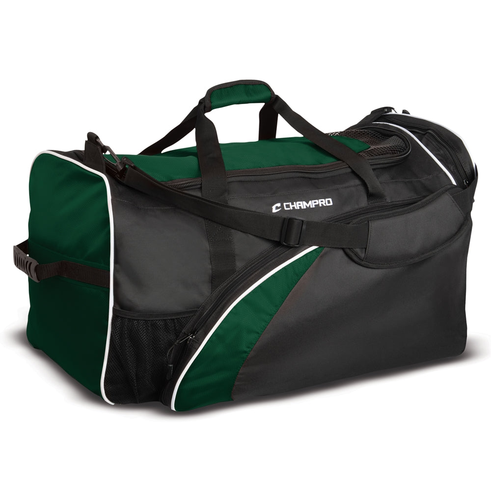 Champro Varsity Football Equipment Bag 26' x 15' x 15' - Forest Green