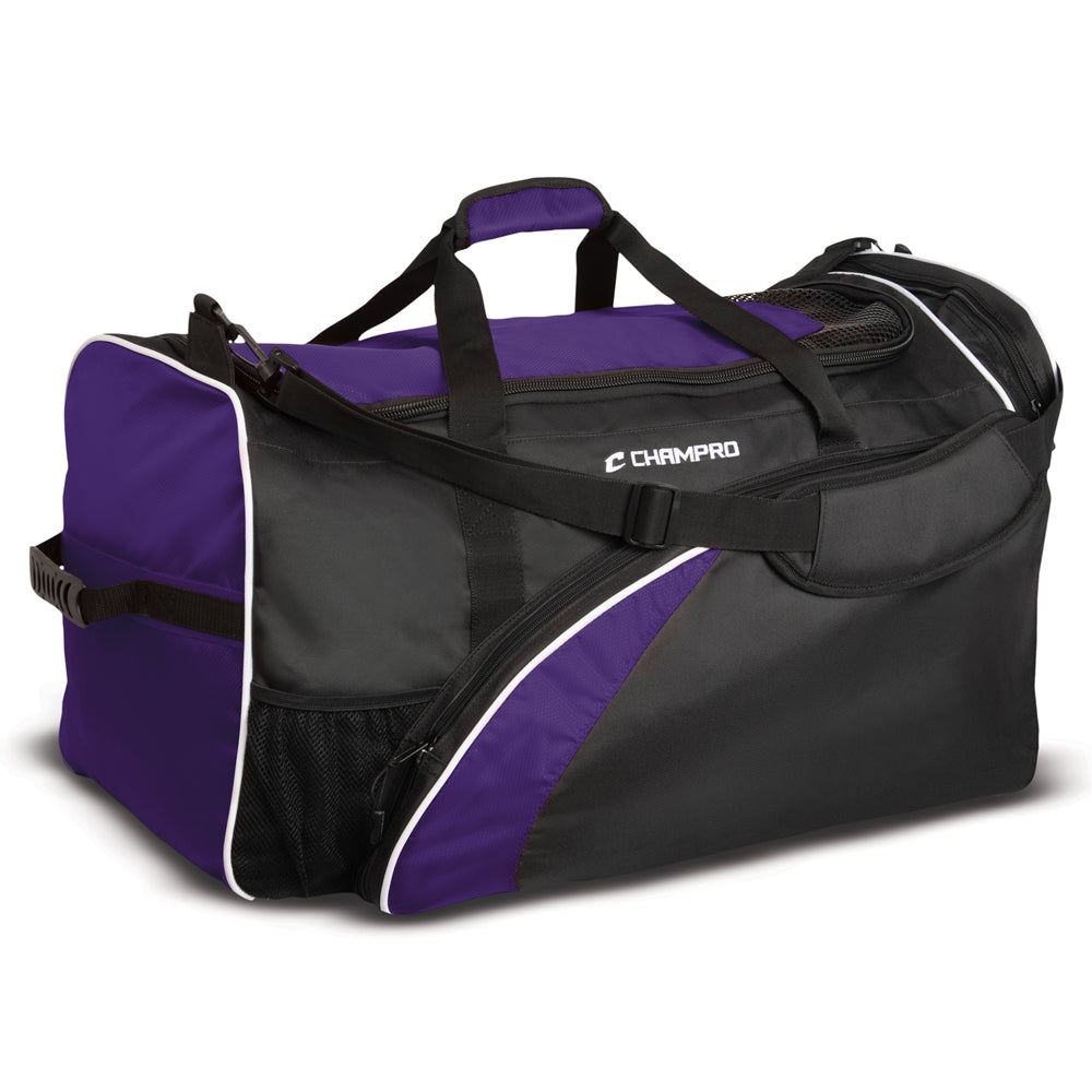 Champro Varsity Football Equipment Bag 26' x 15' x 15' - Purple