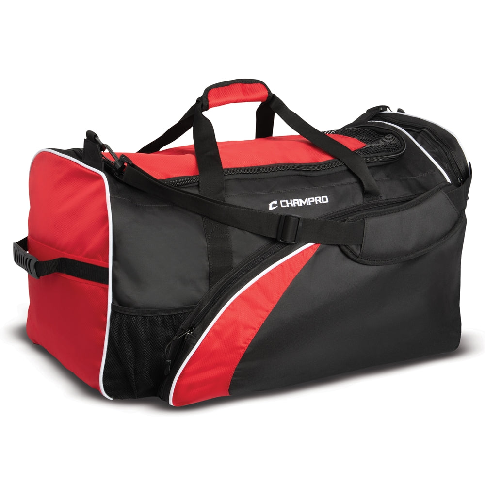 Champro Varsity Football Equipment Bag 26' x 15' x 15' - Scarlet
