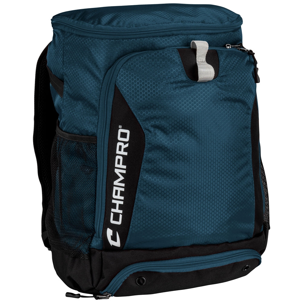 Champro Fortress 2 Backpack - 13" x 8" x 18" - Teal