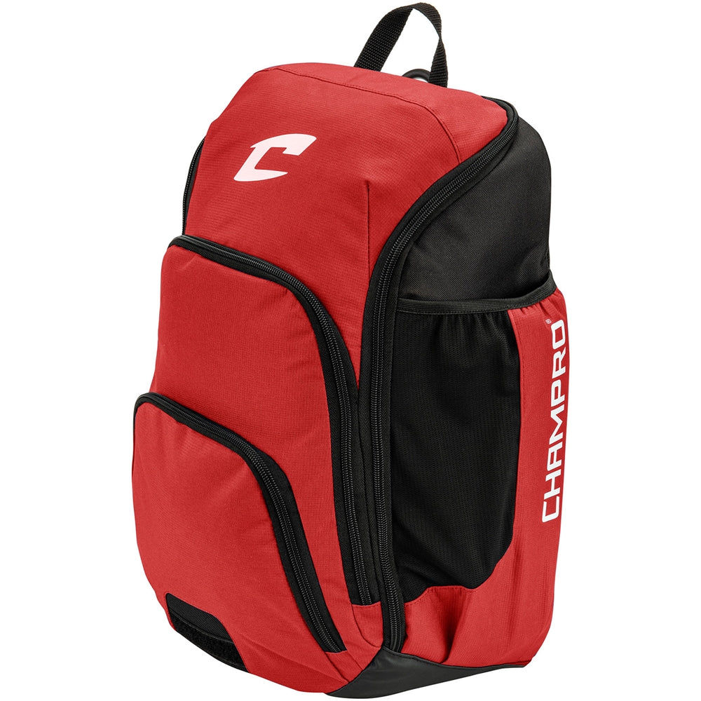 Champro Siege Backpack; 18 x 12 x 8 - Scarlet