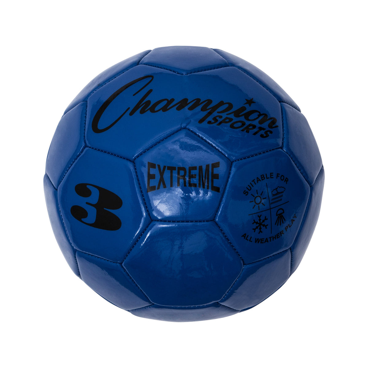 Champion Sports Extreme Soccer Ball, Size 3 - Blue