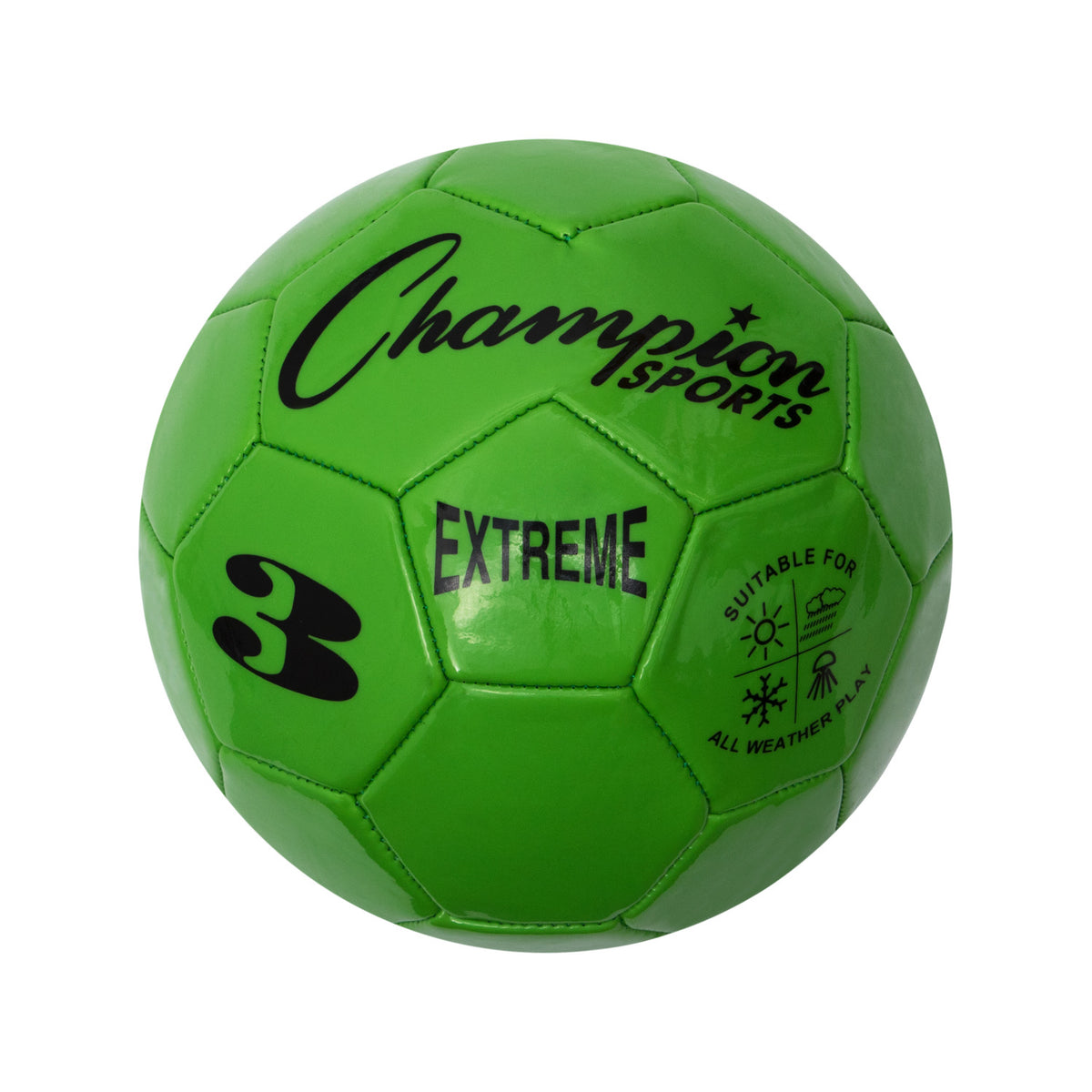 Champion Sports Extreme Soccer Ball, Size 3 - Green