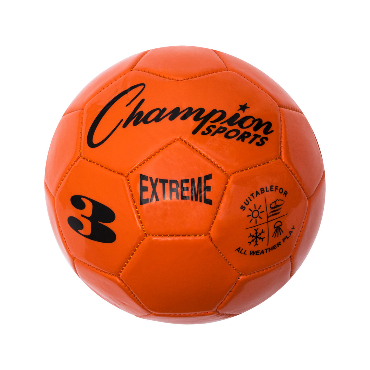 Champion Sports Extreme Soccer Ball, Size 3 - Orange