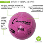 Champion Sports Extreme Soccer Ball, Size 3