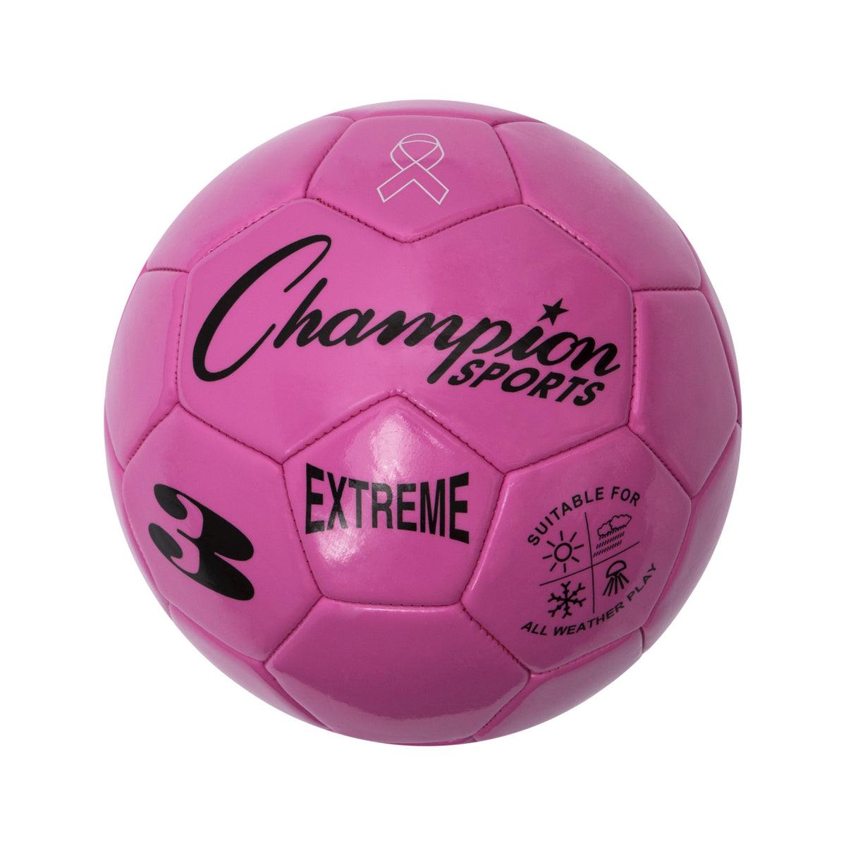 Champion Sports Extreme Soccer Ball, Size 3 - Pink