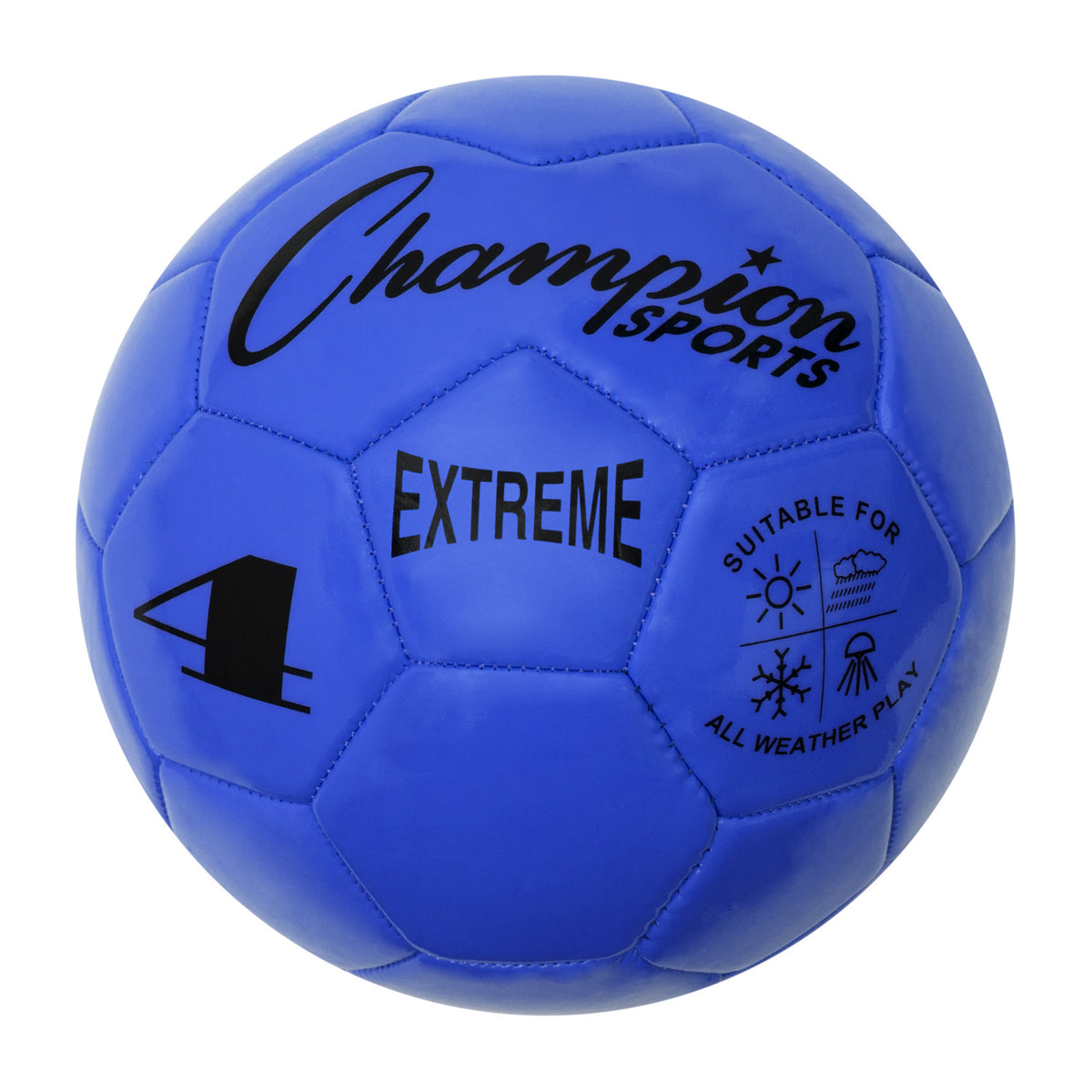 Champion Sports Extreme Soccer Ball, Size 4 - Blue