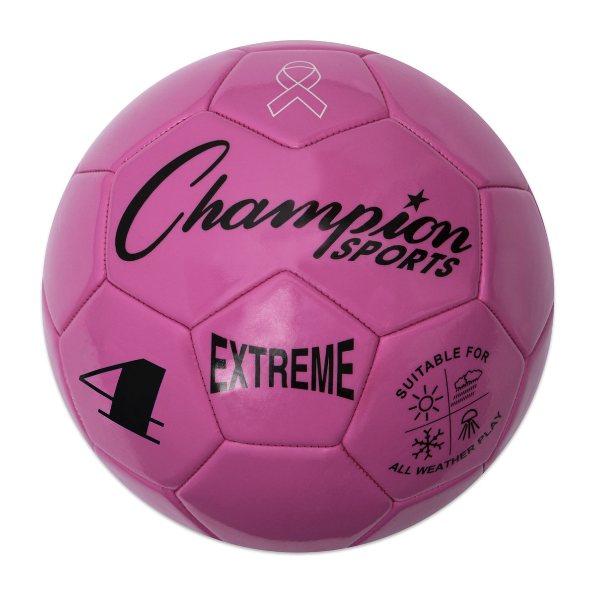 Champion Sports Extreme Soccer Ball, Size 4 - Pink