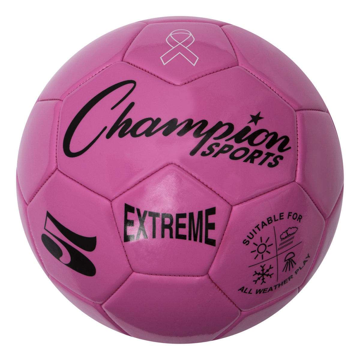 Champion Sports Extreme Soccer Ball, Size 5 - Pink